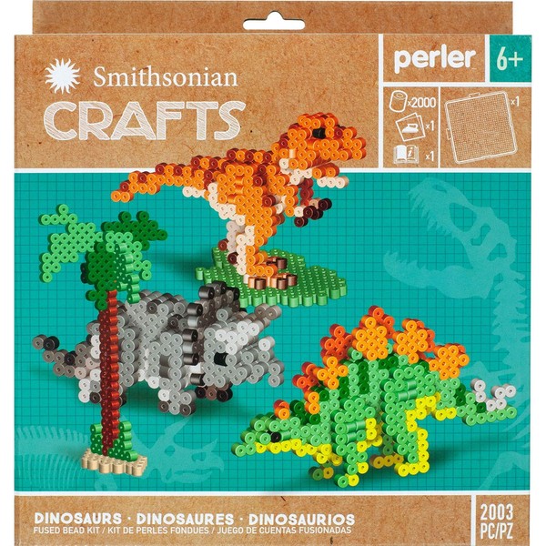 Perler Smithsonian Dinosaurs 3D Beads Kit, 2000pcs