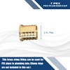 XFITTING Barb Crimp 1 Inch Pex Plug End Cap, Brass,