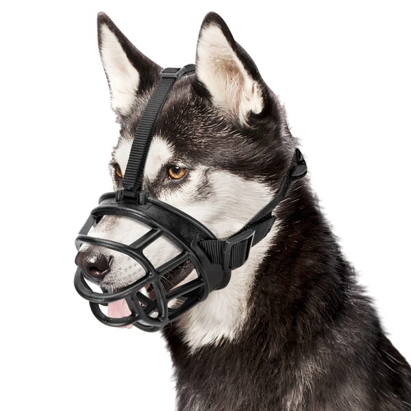 Nobleza Dog Muzzle Adjustable Dog Basket Muzzle Breathable Dog Training