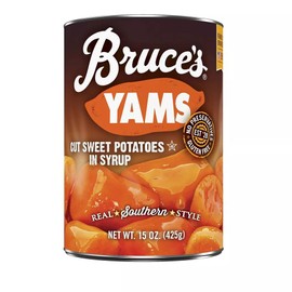 Bruce's Yams Sweet Potatoes in Syrup 15oz Cans (4 Pack)