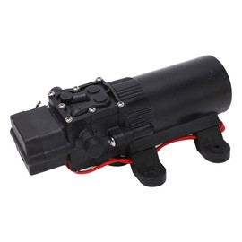 Micro DC Boost Pump 0.7GPM 70PSI Self Priming Diaphragm Pump Copper Motor Spray Water Pump 12V 1.8A 30W