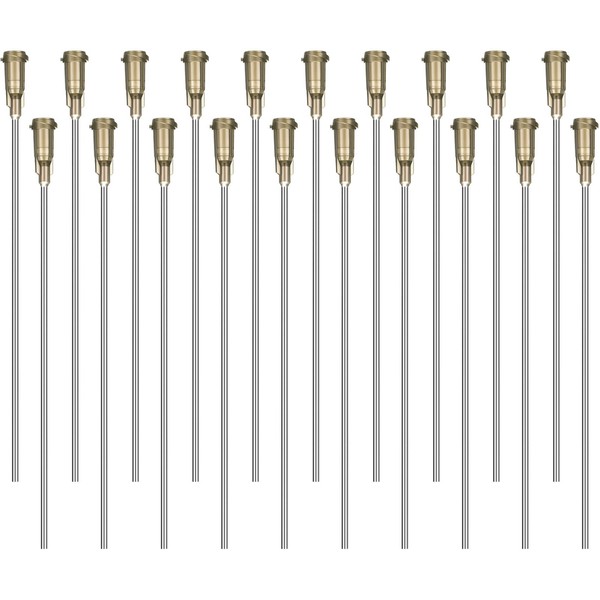 20 Pieces 4 Inch Blunt Tip Dispensing Needle with Luer Connector Industrial Syringe with Luer Connector Needles Applicator Needles (16 GA)