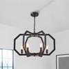Lanhall 6 Light Farmhouse Chandelier Black Dining Room Light Fixture