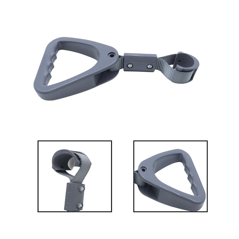 Qury Grey Triangular Handle,Triangular Grab Rail,Portable Hand Strap for Support