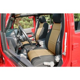 Rugged Ridge 13215.04 Black Neoprene Front Seat Cover