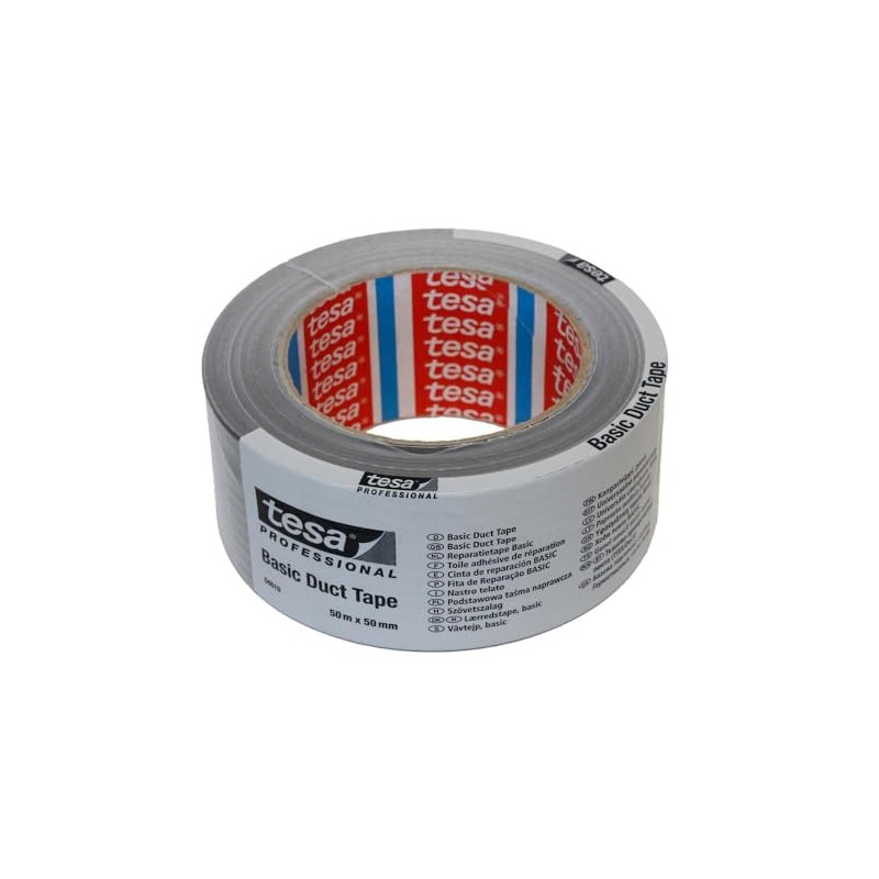 tesa® Duct Tape Number 4610 Synthetic Rubber Silver 150 µm