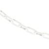Mr. Chain Plastic Barrier Chain, White, 1.5-Inch Link Diameter, 25-Foot
