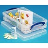 Really Useful Box 4C Plastic Stackable Storage Container with Snap