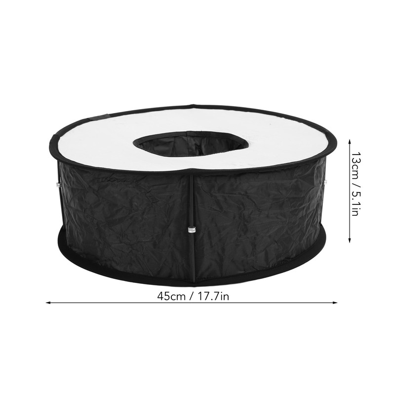 Ring Flash Softbox 17in Flash Diffuser Foldable Portable with Carrying
