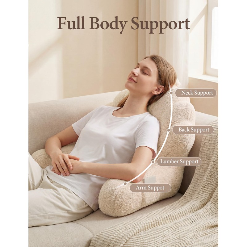 Yoofoss Reading Pillow for Bed Sitting up, Backrest Pillows with