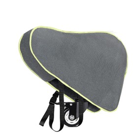 Shiwaki Protective cover for drawbar, for caravan, caravan and trailer, large protective cover for drawbar, with green reflective strips