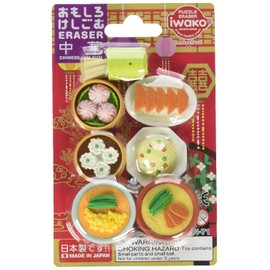 Iwako 38338 - Juego de Gomas de borrar japonesas de Comida China