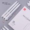 ParKoo Retractable Gel Pens 0.7mm Quick Dry Black Ink, 12-Pack
