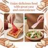 8Pcs Colorful Plastic Butter Knife Spreader, Multi Purpose Butter Knives