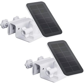 HOLACA 2Pack Gutter Mount compatible with for Arlo Pro Solar Panel Versions,Arlo Ultra Ultra 2 Arlo Pro 3 Arlo Pro 4 Arlo Solar Panel, Eufycam 2 2C 2C Pro 3 3C S220 S230 (White 2Pcs)