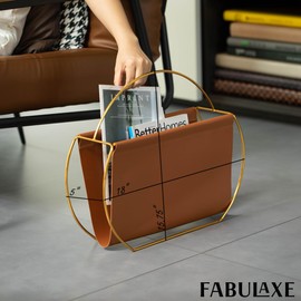 Fabulaxe 16-Inch Magazine Holder, Letter and Document Organizer for Desktop and Home Office ? for Organizing Books, Newspapers, and Swaddle Blankets - for Nursery Schools, Dorm Rooms and Farmhouses