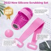 Silicone Shower Foot Scrubber, Shower Body Scrubber and Hair Scalp