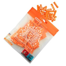 Medusafilters 100 Activated Carbon Filters Diameter 6 mm Tip Size with Vegan Fibre Caps and Coconut Shell Activated Carbon for More Pleasant and Low-Toxic Smoking (SUNSET)