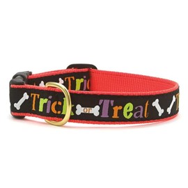 Up Country Trick or Treat Pattern (Trick or Treat Dog Collar, XX-Large (21 to 27 Inches) 1 Inch Wide Width)