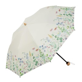LIEBEN-0701 Folding Parasol Cool Plus UV Thermal Shielding Folding Umbrella, Women's, 19.7 inches (50 cm) x 8 Ribs, Fabric Uses 100% Light Shading Rate, 99.9% or More UV Reduction, Heat Shielding