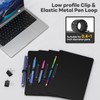 Juvealoe Horizontal Clipboard with Pen Holder, Black 8.5 x 11