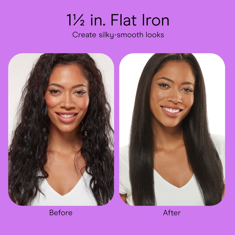 Conair Double Ceramic Flat Iron, 1½-inch Flat Iron, 5 Heat