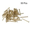 sourcing map Small Tiny Brass Nails 2x25mm for DIY Decorative