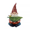 Hi-Line Gift Ltd. Funny Garden Gnome Holding Bird Bath Resin