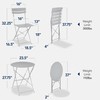 Best Choice Products 3-Piece Bistro Set, Space Saving Folding Design,