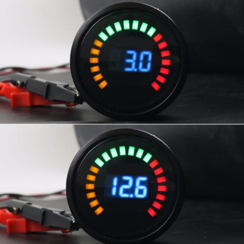 1-3Bar Turbo Boost Gauge LED Digital Smoke Lens Pressure Meter