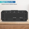 Peakeep Small Digital Alarm Clock Plug in for Bedrooms Bedside,