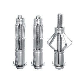 30 pcs Molly Bolts, Metal Drywall Anchors, Heavy Duty Zinc Plated Steel Molly Bolt (M6-52)