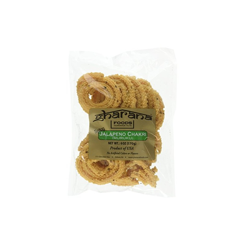 Gharana Foods Original Jalapeno Chakri, 6 oz
