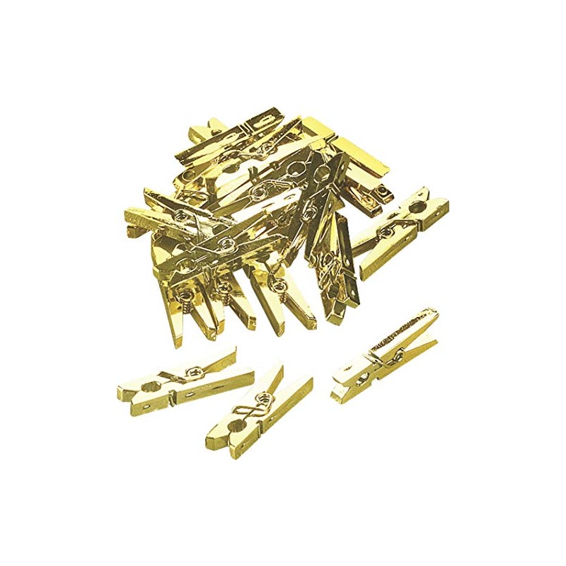 KnorrPrandell 3062074 Mini-Klammer, 25 mm, gold