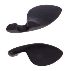 Jiayouy Violin Ebony Chin Rest with Standard Bracket for 1/2 Violin - Center Mount