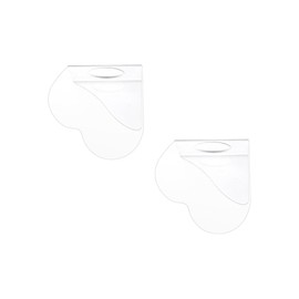 LannuMet 2pcs Heart-Shaped Acrylic Makeup Mixing Palette Makeup Tools for Foundation Eyeshadow Lipstick Nail Art Pigment