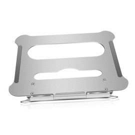 jojofuny Foldable Aluminum Alloy Laptop Stand Height Portable Notebook Bracket for Home Office and Travel Use Lightweight Design to Prevent Overheating