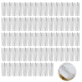 Pack of 70 Metal Curtain Hooks, 4 Prong Pinch Curtain Pleat Hooks, Metal Curtain Hooks, Curtain Hooks Made of Stainless Steel, Curtain Hooks Metal for Hanging Curtains and Curtain Rings Rails