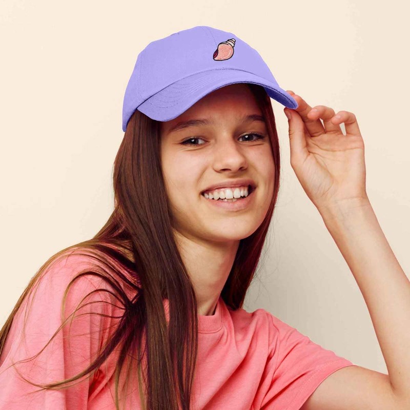 DALIX Seashell Cotton Dad Cap Embroidered Baseball Hat Womens in
