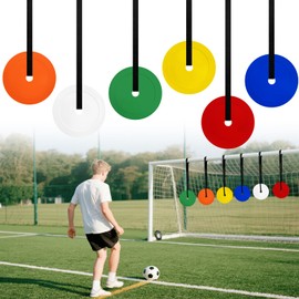 6Pcs Soccer Goal Target, Soccer Targets for Goals Training with Adjustable Straps Soccer Target for Reactive Improving Accuracy Speed Enhance Agility Speed for Baseball, Lacrosse, Hockey
