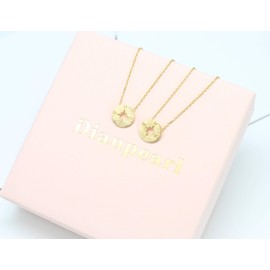 Gold compass necklace, Best friend necklace for 2, BFF Necklace, friendship necklace for 2, gold dainty necklace, Christmas gift, Graduation gifts