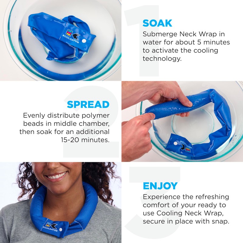 KOOLGATOR KOOLGATOR Evaporative Cooling Neck Wrap - Keep Cool in