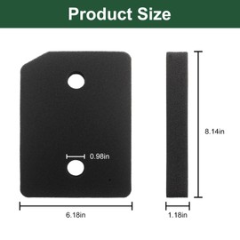 9164761 Plinth Foam Filter Replacement for Miele T1 Dryer, Compatible with All Miele T1 Heat Pump Tumble Dryers TMB540WP TKS850WP TKG840WP TKS650WP TKB150WP TKG450WP TCJ680WP TCE520WP Parts (4 pack)