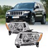 Headlights Assembly Pair for 2011-2013 Jeep Grand Cherokee & 2011-2017