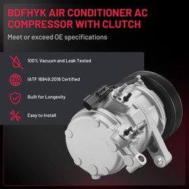BDFHYK Air Conditioning A/C Compressor CO 101320C compatible with 1991-2003 Ford Explorer, 1990-2011 Ford Ranger, B3000/B4000/B4000, Navajo, Mercury Mountaineer