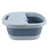 Foldable Foot Bath Basin with Massage Acupoint PP Silicone Foot