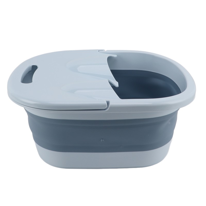 Foldable Foot Bath Basin with Massage Acupoint PP Silicone Foot