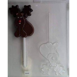 Cute Moose with Buck teeth and a Big Nose Lollipop Candy Mold C029