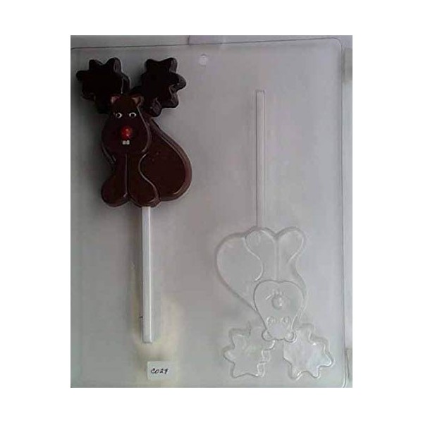 Cute Moose with Buck teeth and a Big Nose Lollipop