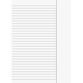Brunnen, office paper, office sheet (A4, lined with margin, ruling 25, 80 g/m², 50 sheets shrink-wrapped), 102142550